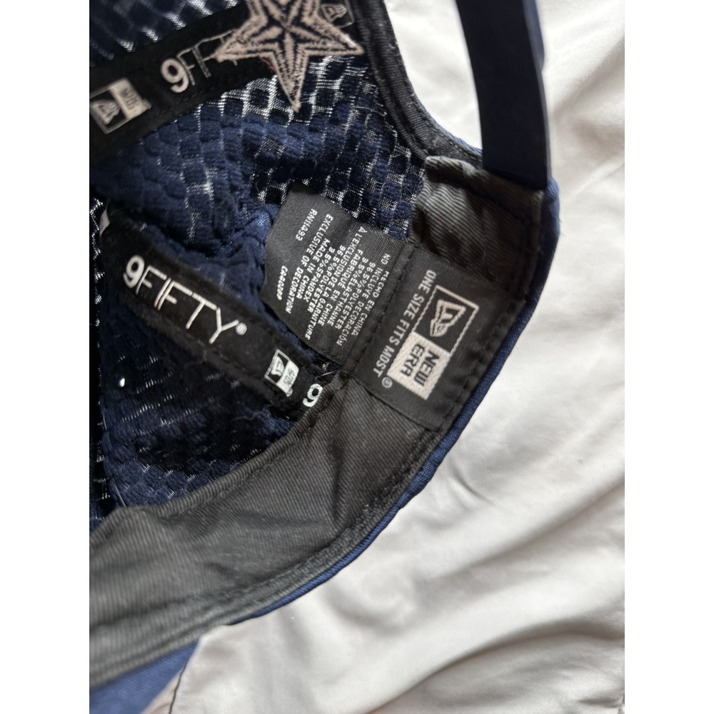 Dallas Cowboys Hat Cap Snap Back Mens M L Blue Football Logo New Era 59Fifty* - Picture 7 of 8